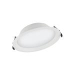 LEDVANCE 4058075091498 ALU LED-Einbaudownlight, 25W, 1LED, 3000K, 2250lm, weiß, Kunststoff, matt, elektronischer Trafo, IP44, Ø200x61mm