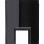 GIRA 0008055 Leitungseinführung, schwarz, Kanalschieber, geeignet für Aufputzgehäuse für Unterputzgerät