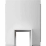 GIRA 0008053 Leitungseinführung, weiß, Kanalschieber, geeignet für Aufputzgehäuse für Unterputzgerät, RAL9010