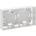 LEGRAND 864182 Gehäuse AP, 2f, Kunststoff, weiß, matt, Aufputz-Rahmen, IP2X