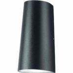 THORNECO 96633683 LED-Wandanbauleuchte, 5W, 1LED, 3000K, 300lm, schwarz, Konverter, Kunststoff opal, IP65, 94x160x58mm