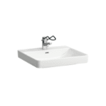 LAUFEN H8119500001041 Laufen PRO LIBERTY 811950 Waschtisch barrierefrei  Sanitärkeramik weiß 600x550x150 1 Hahnloch mittig mit Überlauf ,  Ab- und Überlaufventil,  mit Griffmulden an der Unterseite  Verpackungseinheit:1ST