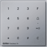 GIRA 260565 Keyless In Codetastatur TX44 (Unterputz IP44) alu lackiert  Verpackungseinheit:1ST