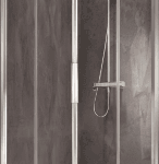 ALVA AQDUDUEH80RM ALVA Dura Eckeinstiegshälfte rechts 77,2-80,2/195cm, Silber Matt, Glas ESG  Verpackungseinheit:1ST