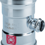 VIEGA 597 948 Viega Prestabo XL-T-Stück mit SC-Contur Stahl unlegiert, verzinkt, Modell 1118XL VdS-Zulassung d1: 88,9 d2: 35 d3: 88,9 1118XL Verpackungseinheit:1ST