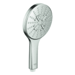 GROHE 26 574 DC0 GROHE Handbrause Rainshower SmartActive 130 26574, 3 Strahlarten, Brauseboden supersteel, maximaler Durchfluss bei 3 bar: 8.5 l/min, supersteel 26574 Verpackungseinheit:1ST