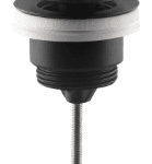 ALVA AQARVAAVC8S ALVA Varia Ablaufvent. 5/4" Clicker mit Stopfen, Höhe bis 60mm, Schwarz Matt  Verpackungseinheit:1ST