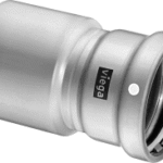 VIEGA 752 187 Viega Megapress S XL-Reduzierstück mit SC-Contur Stahl unlegiert, Zink-Nickel-Beschichtung, Modell 4215.1XL VdS-Zulassung DN1: 100 D1: 4 DN2: 50 D2: 2 4215.1XL Verpackungseinheit:1ST