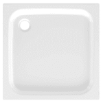 ALVA AQBTFOBT90.6S ALVA Forta Stahlemail Brausetasse 90x90x6,5cm, schweres Mod.,Weiß oh.Füsse  Verpackungseinheit:1ST