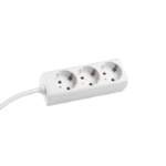 BACHMANN 387.271S SELLY Steckdosenleiste 3-fach weiß 3,0m Zuleitung  Verpackungseinheit:1ST