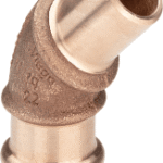 VIEGA 281 564 Viega Bogen 45 Grad mit SC Sanpress 2226.1 in 18mm Rotguss 2226,1 Verpackungseinheit:1ST