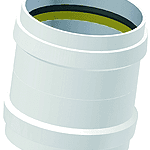 POLOPLAST 06523 PP-Polo-Eco-Plus Premium Überschiebmuffe DN200/da200mm Nr.6523 f.SN8 u.SN12 weiss  Verpackungseinheit:1ST