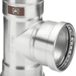 VIEGA 810 696 Viega Temponox XL-T-Stück  Stahl nichtrostend, Modell 1718XL  d1: 76,1   d2: 42   d3: 76,1 1718XL Verpackungseinheit:1ST