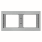 BERKER 13637004 Rahmen 2fach waagerecht, K.5, Edelstahl, Metall mattiert  Verpackungseinheit:1ST