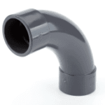 ALVA ACSWB50 ALVA PVC-U Bogen 90°, d50 für Schwimmbadanwendung PN16, grau  Verpackungseinheit:1ST