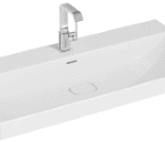 ALVA AQKEAUWT100.1 ALVA Aura Waschtisch 100x47cm inkl. Pop-Up Ventil u. Ventildeckel, Weiß  Verpackungseinheit:1ST