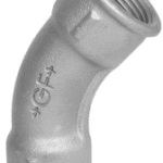 FISCHER GEORG FITTINGS 770041104 Bogen 45° Fig. 41 1/2" schwarz  Verpackungseinheit:1ST