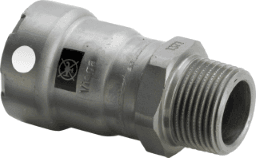 b25b7d5c-b9cd-4a47-87c0-62af0e0d57fe VIEGA 769 635 Viega Übergangsstück mit SC Megapress S 4311 in 2 Zoll x R2 Stahl Zn-Ni besch. 4311 Verpackungseinheit:1ST – Bild 1