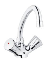 b2d524df-729f-4ba4-b522-46ea1827ee04 ALVA AQARSAWTND.1 ALVA Sana 1.0 Waschtischarmatur 2-Griff Niederdruck, Chrom Verpackungseinheit:1ST – Bild 1