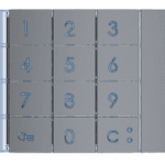 BTICINO 353003 Frontblende Zehnertastatur Allstreet  Verpackungseinheit:1ST