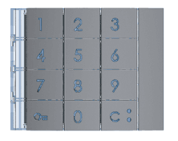 b2ddc61c-c82c-4201-9a6c-b0cda89b63b4 BTICINO 353003 Frontblende Zehnertastatur Allstreet Verpackungseinheit:1ST – Bild 1