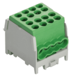 POLLMANN 2080175 Hauptleitungs Abzweigklemme 1polig 1 Ein 2x25², 1 Aus 6x16mm² HLAK 25-1/6 M2 GRÜN Verpackungseinheit:1ST