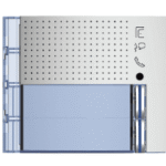 BTICINO 351121 Abdeckung mit 2 Ruftasten für Lautsprech ermodul Best.Nr. 351100, Farbe: Allmetal  Verpackungseinheit:1ST