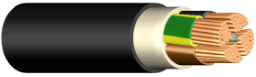 b495f09e-b9b3-4cec-85e1-3e0104ba2457 KABEL E-YY-J 5X1,5 RE SW >TR 200 Energie Erdkabel CU mit PVC Isolation und PVC Mantel Verpackungseinheit:200M – Bild 1