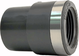 b4a0b3ff-0c14-465a-b3fb-72082e546aeb FISCHER GEORG 721910558 GF Übergangs-Muffennippel PVC-U d 25/32x1" AG Verpackungseinheit:1ST – Bild 1