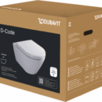 DURAVIT 49030900B2 DU D-Code WC-Set wandh.,Durafix,Riml. inkl.Sitz m.Absenka.,vorm.Weiß Hochglanz 490309 Verpackungseinheit:1ST