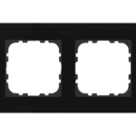 MDT BE-GTR2S.01S MDT Glasrahmen 2-fach für 55 mm Programme,schwarz  Verpackungseinheit:1ST