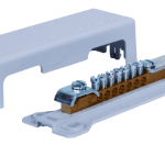 POLLMANN 2020319 Potentialausgleichsschiene 1xEBE30x4 oder RD8-10, 7x Rund 6-25 mm² POT 16/25 Verpackungseinheit:1ST