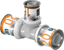 b61196a4-c949-4f43-b032-0a1072ed4201 UPONOR 1039957 Uponor S-Press PLUS T-Stück reduziert PPSU 25-20-25 Verpackungseinheit:1ST – Bild 1