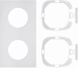 b7fcc5cc-a95e-4691-9bd9-f24aad75f57c BERKER 10108902 Dichtset S.1 IP44 mit Flansch 2fach Verpackungseinheit:1ST – Bild 1