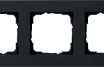 GIRA 0213095 Abdeckrahmen 3f flach E2 Schwarz m  Verpackungseinheit:1ST