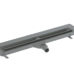 ALVA AQBFNODR76 ALVA Nova Duschrinne aus Edelstahl L:760x85mm, inkl. Abdichtfl., ohne Rost  Verpackungseinheit:1ST