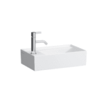 LAUFEN H8153350001111 Laufen KARTELL LAUFEN 815335 Handwaschbecken unterbaufähig  Saphirkeramik weiß 460x280x120 1 Hahnloch ohne Überlauf ,  asymmetrisch,  Armaturenbank links,  mit verdecktem Ablauf,  mit Ablaufventil (nicht verschließbar)  Verpackungseinheit:1ST