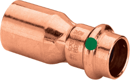 VIEGA 296 438 Viega Profipress-Reduzierstück mit SC-Contur Kupfer, Modell 2415.1 VdS-Zulassung d1: 54 d2: 35 2415,1 Verpackungseinheit:1ST