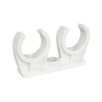 WALRAVEN 0853228 Walraven Rohrclip PP doppelt 14x89x47 M6 weiß 28 mm  Verpackungseinheit:1ST