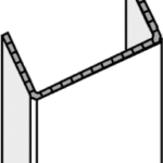 KE KELIT 6461900 KE KELIT KM880 KELOX U-Profil Steigstrang 75x150 KM880 Verpackungseinheit:3M