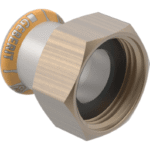 GEBERIT 45041 GE Mapress Therm Uebergang mit UeWM aus Messing d22mm x G1, NPW  Verpackungseinheit:1ST