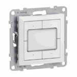 LEGRAND 765146 SEANO 4-fach Elektroniktaster 0  24 V i n der Farbausführung Ultraweiss  Verpackungseinheit:1ST