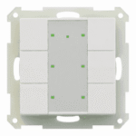 MDT BE-TA55P6.G1 KNX Tastsensor 6fach Plus reinweiß glänzend  Verpackungseinheit:1ST