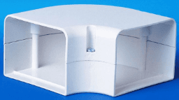 bf318099-6bce-4538-befd-7e5b745b99c0 ALVA ALKIKBF105IW ALVA Installationkanal Industrie Bogen flach 105, 90°, RAL 9003 Verpackungseinheit:1ST – Bild 1