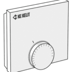 KE KELIT 5881100 KE KELIT KM690 KELOX Raumthermostat Analog 86x86x29mm KM690 Verpackungseinheit:1ST