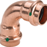 VIEGA 291 532 Viega Profipress-Bogen 90° mit SC-Contur Kupfer, Modell 2416 VdS-Zulassung d: 35 2416 Verpackungseinheit:1ST