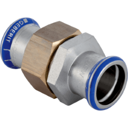 c1f40b1e-f895-4698-ac48-5aad844b5fac GEBERIT 35322 GE Mapress Edelstahl Verschraubung UeWM aus Messing d22mm Verpackungseinheit:1ST – Bild 1