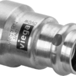 VIEGA 736 255 Viega Megapress-Übergangsstück mit SC-Contur, Trinkwasser-Installation Rotguss oder Siliziumbronze, Modell 4213.2 DN: 15 D: ½ d: 15 4213,2 Verpackungseinheit:1ST