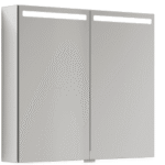 ALVA AQBMJUSPS2.2 ALVA Juna Spiegelschrank, Korpus verspiegelt, 80x80x14,5cm, LED-Beleucht.  Verpackungseinheit:1ST