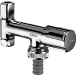 ALVA AQGVE1 Geräteventil COMFORT, RFV, DN 10 G 3/8 IG, Schlauchverschraubung Ø 14,5 mm (DN 20 G 3/4 AG), Ø 10 mm (DN 10 G 3/8 AG), chrom  Verpackungseinheit:1ST